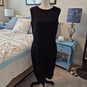 St. John Collection Black Santana Knit Dress. Size 10